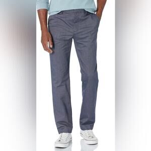 Goodthreads Men's Straight-Fit Modern Stretch Chino Pant navy print size 31x34